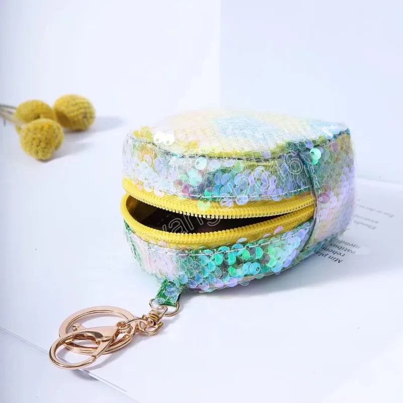 Yeni sevimli kawaii madeni para çantası öğrenci fermuar cüzdan usb veri hattı kulaklık mini depolama çantası anahtar çanta çocuk doğum günü hediyesi
