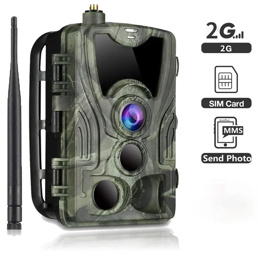 Caméras de chasse suntekcam 2G 20MP 1080P MMSPSMS HC801M 2g caméra de chasse pièges po de la faune 03S caméra de chasseur à gâchette 231208
