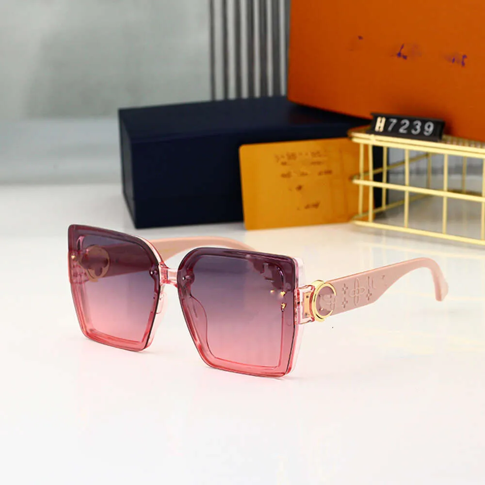 Designer-Sonnenbrille von Loius Vuiton, neue personalisierte Internet-Berühmtheit, im gleichen Stil, Box-Brille, modische Straßenfoto-Sonnenbrille