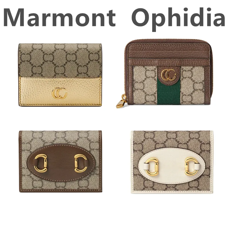 Luxurys Marmont en relief Femmes Designer Porte-monnaie Porte-cartes Porte-cartes Porte-monnaie Porte-monnaie Porte-clés Porte-passeport de mode pour hommes Porte-cartes d'identité en cuir Portefeuilles clés