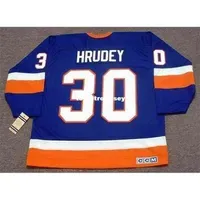 Wholesale Mens  Hrudey 1988 Ccm Vintage Cheap Retro Hockey Jersey