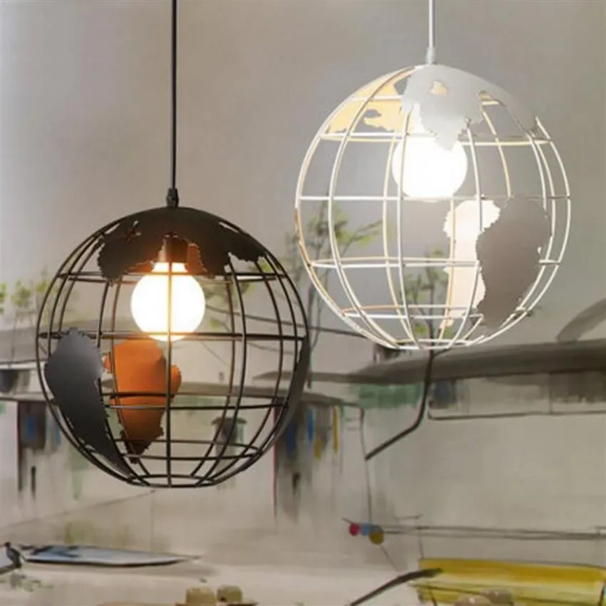 Lustres led globe créatifs modernes lampes led lampes de salon en fer de haute qualité E27 led lustre éclairage Chandelier2866