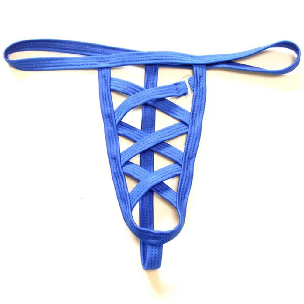 G String String Sexy Bandage hommes Multi couleurs Jock hommes mâle taille basse sous-vêtements Jockstrap Homme