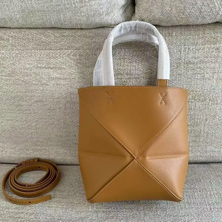 2 tailles puzzle pli fourre-tout épaule vacances sacs de créateurs de luxe femmes hommes pochette aisselles sac à main week-end moyen classique en cuir véritable shopper sac à bandoulière