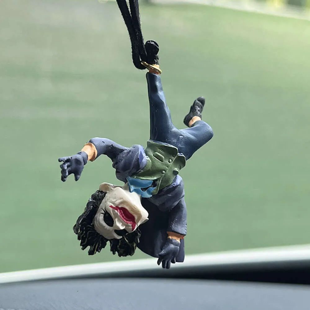 Joker Car Pendant Acrobatic Clown Anime Figure For Rearview Mirror