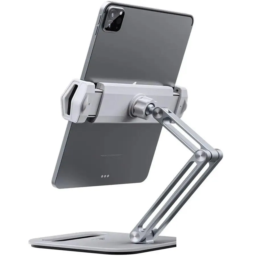 Tablet Pc Stands Stand Holder Desktop Phone Mount With 2 Adjustable Arm And 360° Rotates Foldable Mti Angle Drop Delivery Computers Ne Otwjt