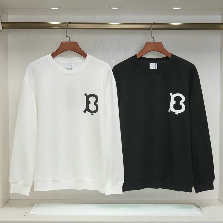 Men's Hoodie Designer Shirt Letter Printed T-shirt High Quality Long sleeved Hoodie Black and White Solid Couple Style M-3XL