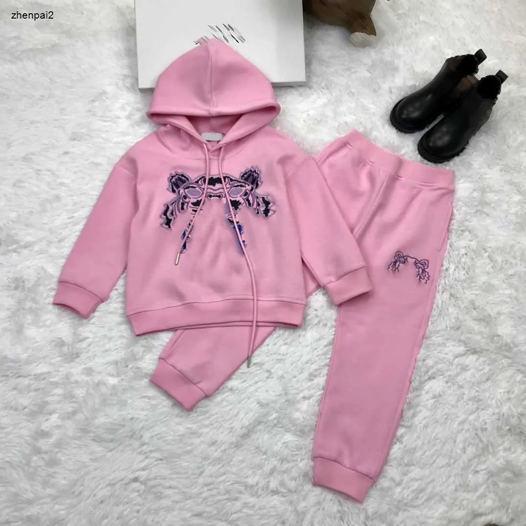 Luxe baby trainingspak designer kindersets designer kinderkleding maat 110-160 geborduurd dierenlogo trui, hoodie en broek Dec05