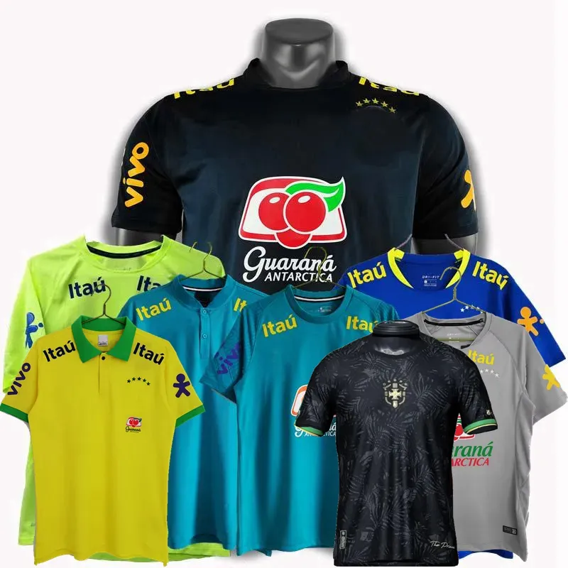 Top BRASIL 19 20 21 22 2023 Camisas de futebol casuais camisetas futebol T.SILVA NEYMAR JR G.JESUS MARQUINHOS CASEMIRO VINI JR RIHARLISON RODRYGO camisa polo de treinamento