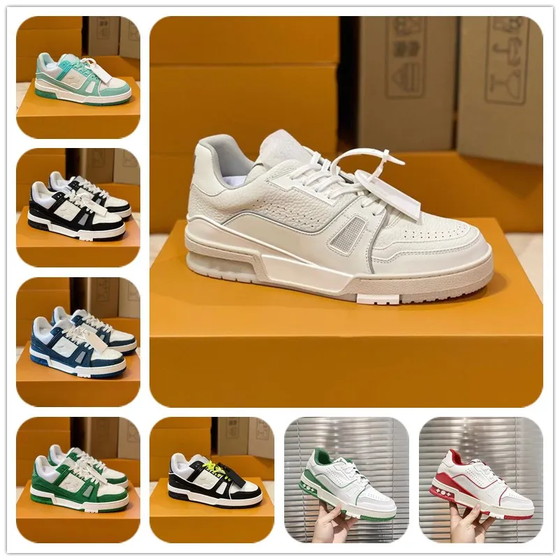 10A Outdoor Shoes calfskin sneakers casual shoes out of office sneaker mens shoes white green red Blue overlay Platform women mens designer shoes sneakers trainers