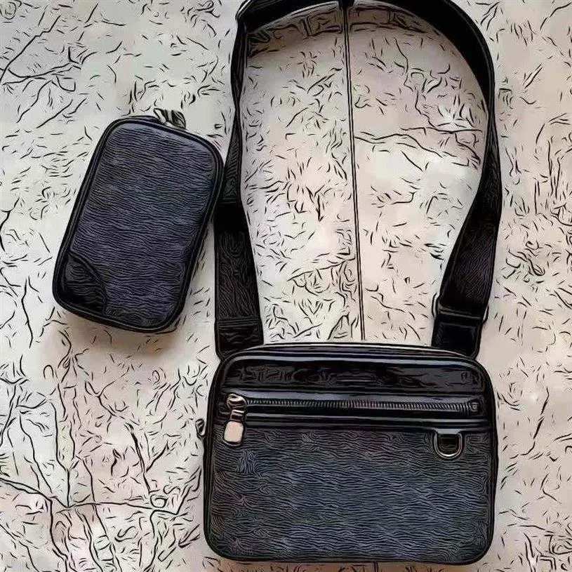 0018 Design Um conjunto elegante de duas peças Mensageiro Postman Bag Adequado para a escolha da moda do Daily Life236U