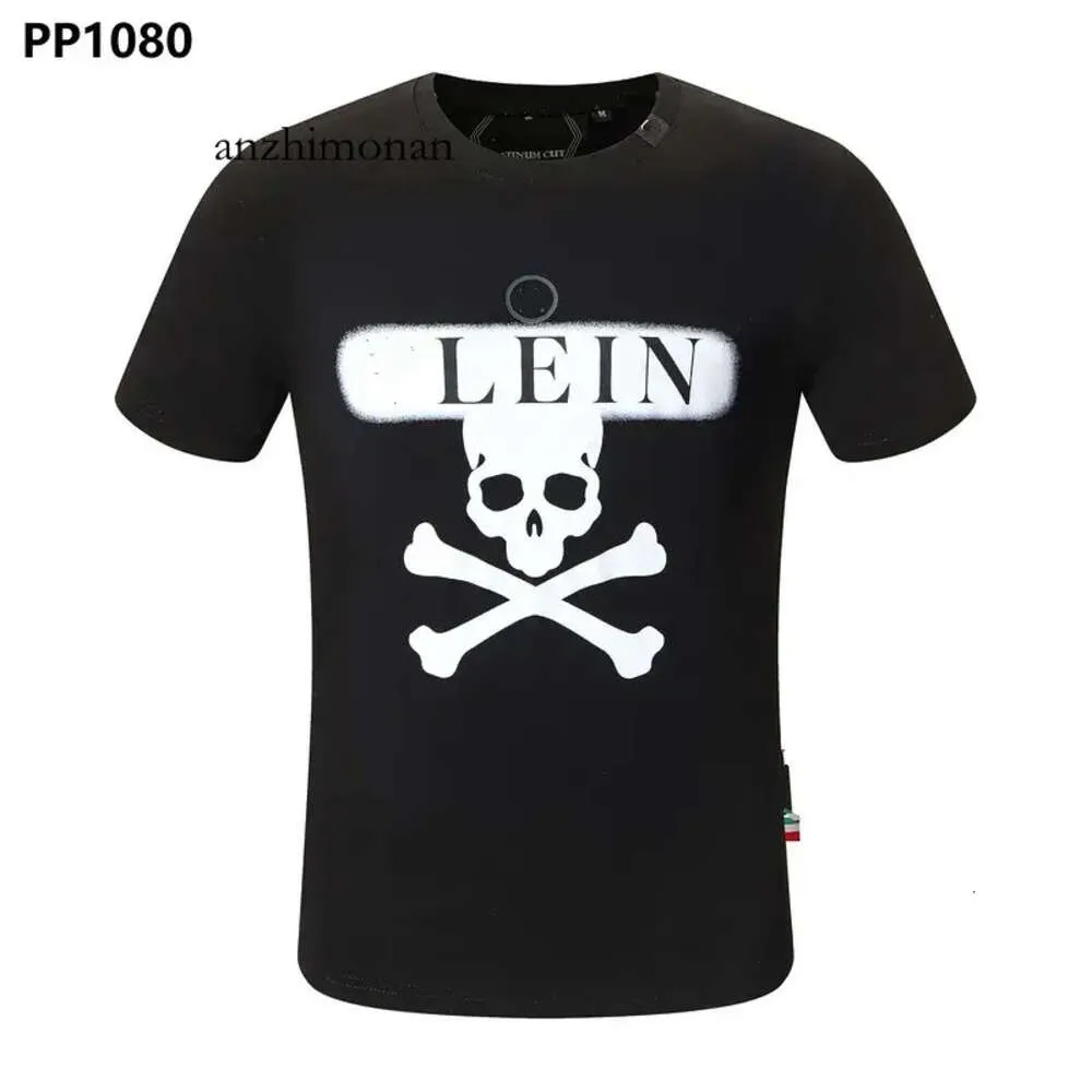 Phillip New Designer T-Shirt Men Style Plain Pleins Designer Men Men Plain Philipps Phillip Skull Diamond T Dolar Brown Bear Brown Brand Brand 988