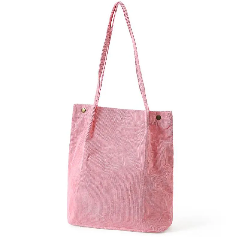 Borsa a tracolla in velluto a coste borse da donna borsa portatile di grande capacità per studenti impiegati borsa di tela portatile borse firmate borsa a mano design borsa dal design personalizzato