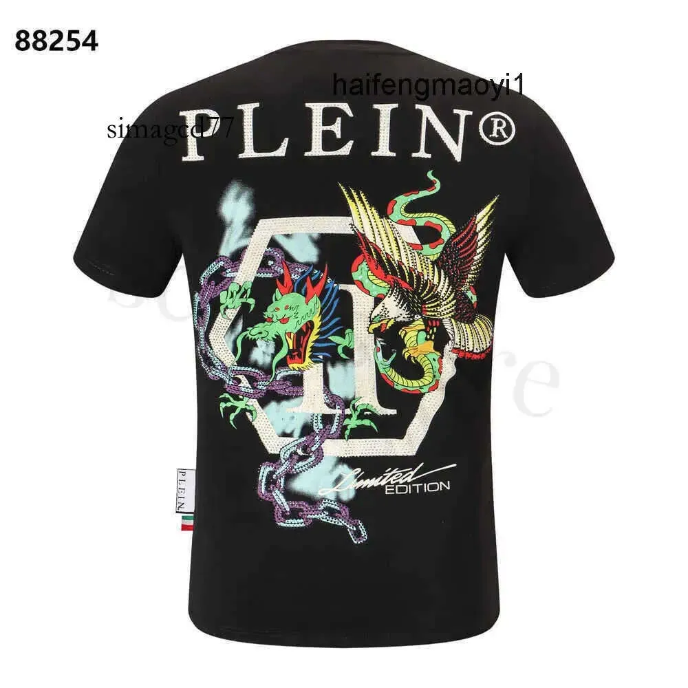 PP Designer Pleins High Plein Philipps Men Tshirt Plain Phillip Hip Designer Philipps T-Shirt T-Shirt Classical Round Roundwear Deck Thirts 898