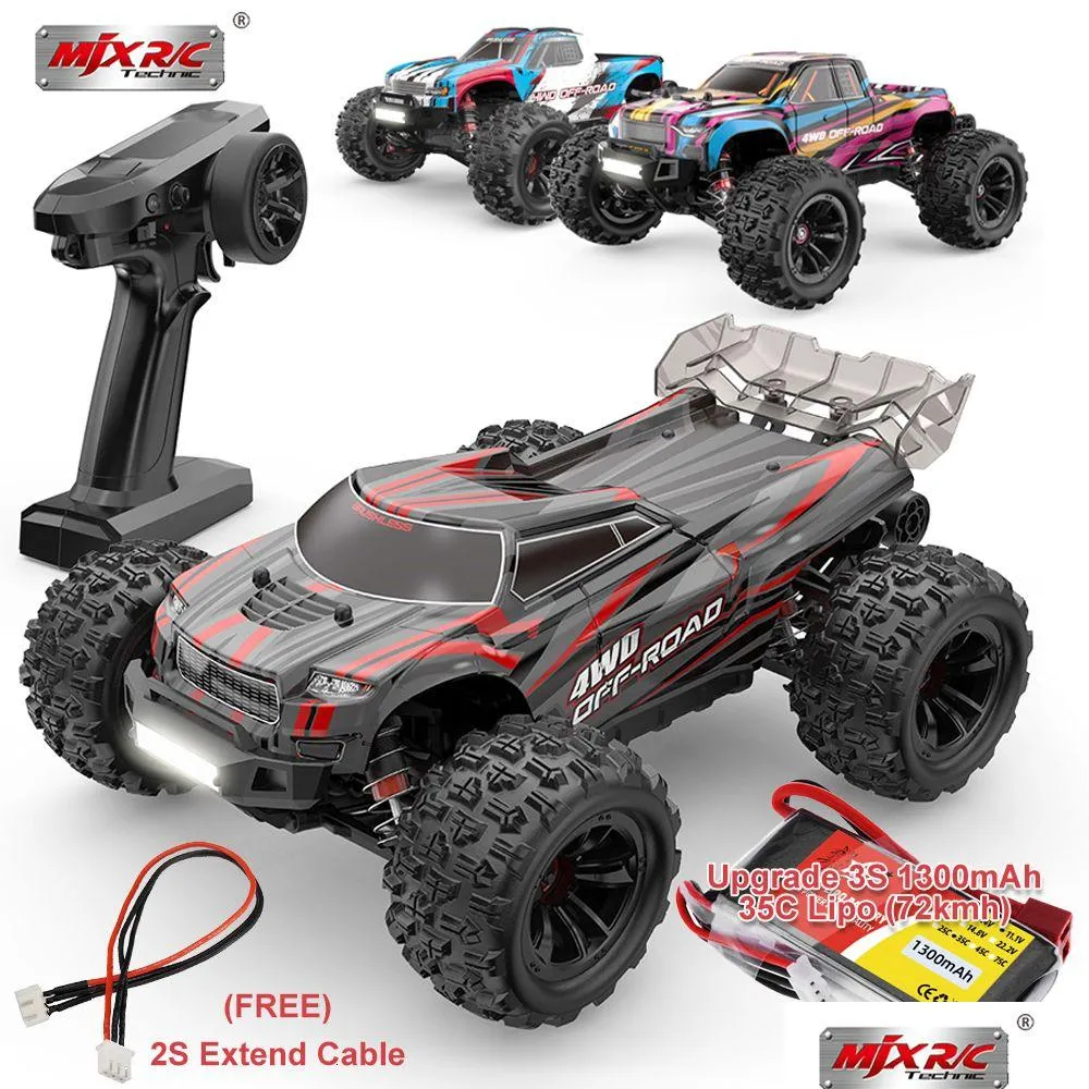Electric/Rc Car Electric/Rc Car Mjx Hyper Go 16208 16210 Remote Control 2.4G 1/16 Brushless Rc Hobby Vehicle 68Kmh High-Speed Off-Road Dhmer