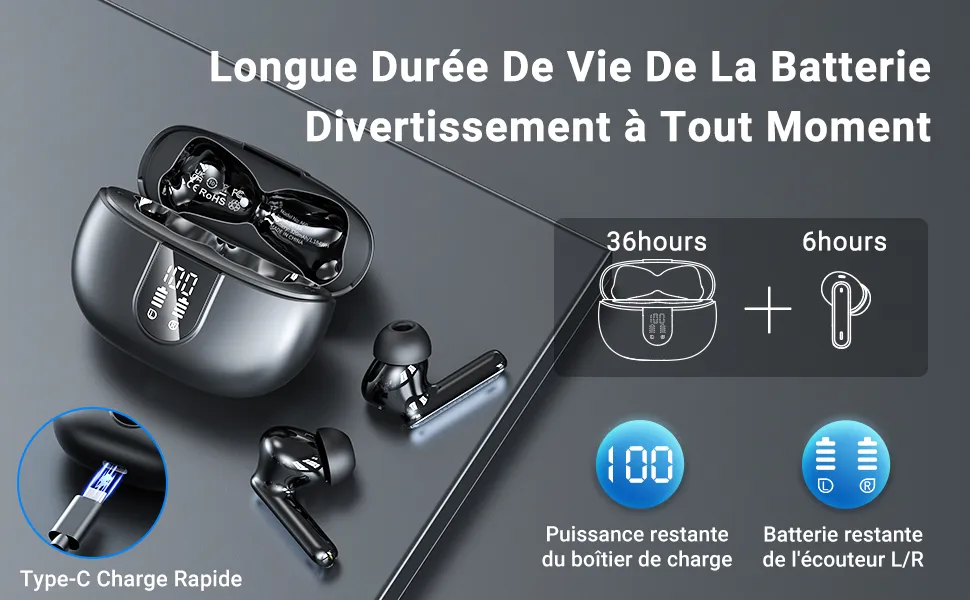 Ecouteurs Bluetooth sans Fil