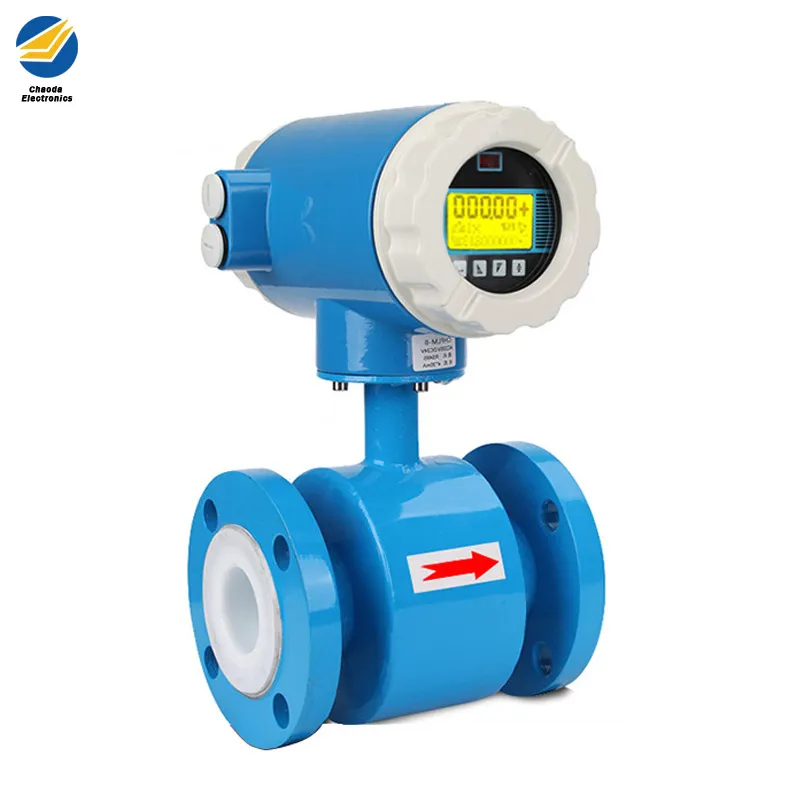 Débitmètre électromagnétique eaux usées liquide flux de flux numérique électronique-flux de flux de pipeline numérique de type intégré numérique intégré