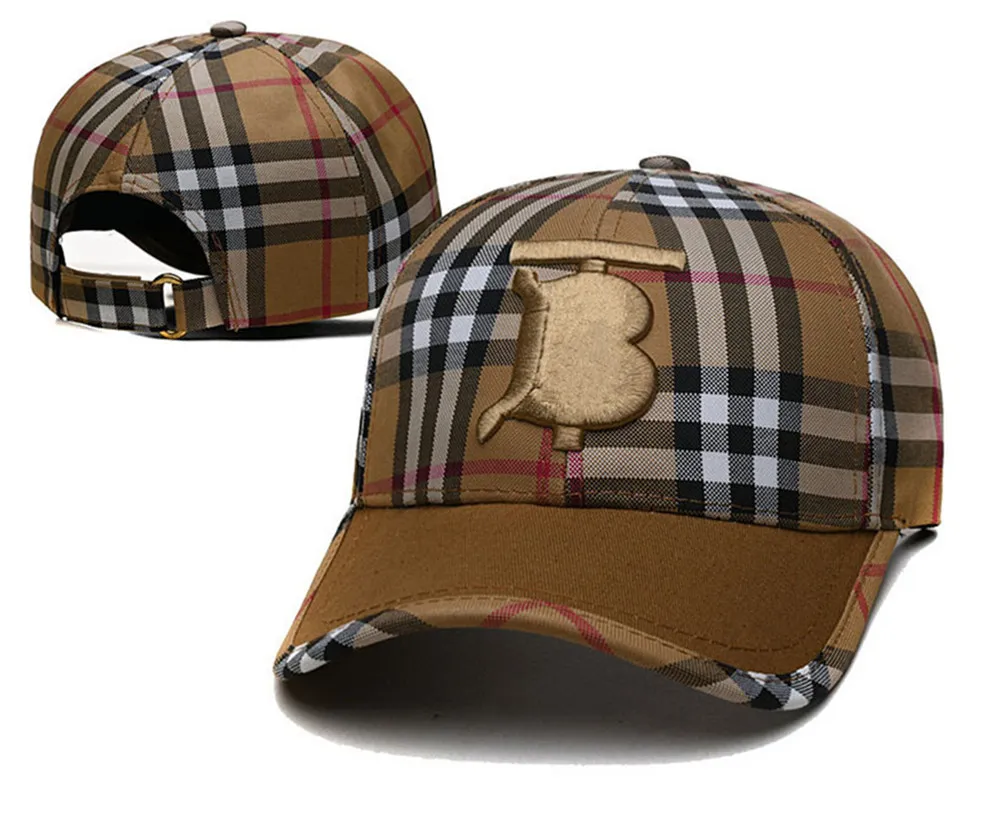 Nieuwe Ontwerpers hoed luxe Mode Letters Baseball Cap Streep stiksels Vrouwen Mannen Sport Bal Caps Outdoor Reizen zonnehoed B-4
