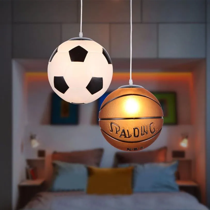 Fotboll basket stilar hängande ljus tak dekorativ ljus fixtur restaurang sovrum vardagsrum kök café shop318i