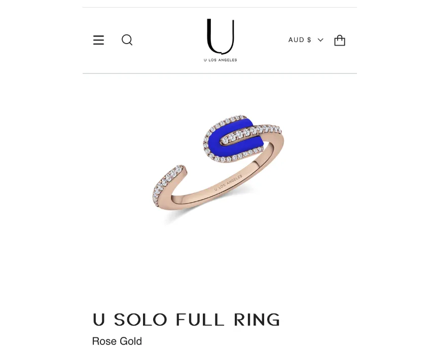 U Los Angeles solo VOLLEDIGE halve ring Blauw lapis lazuli goud Groen malachiet platina zwart Angeles Designer diamant Witte schelp luxe fijne sieraden pave zegel bruiloft