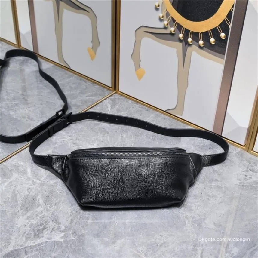 Sac à épaule de sac en cuir authentique Sacs de taille coffre femme créatrice de mode féminine filles avec métal logo257d