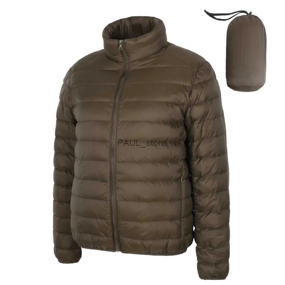 Doudoune homme Parkas tissu mat hiver doudoune homme doudoune Ultra légère homme coupe vent veste plume homme léger Portable manteau chaud L231209