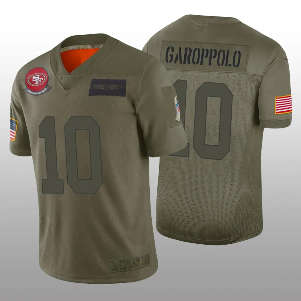 Camo Printed 49ers Mens Fan Jersey With Brandon Aiyuk Deebo