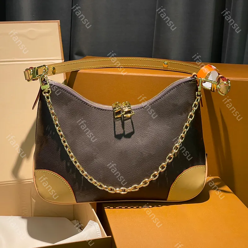 Top Quality Printed Pattern Luxury Design Women's Presbyopia Fashion Classic Underarm Bag V Croissant Bag Chain Single Shoulder Crossbody Bag