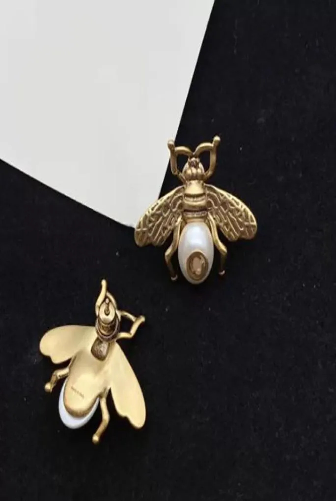 Projektant mody Kolczyki pszczoły dla męskich i kobiet miłośnicy para prezentów luksusowa marka damskie wesela prezenty biżuteria 5016171