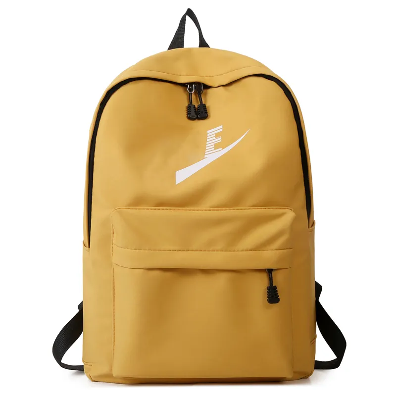 Saco de luxo lazer esportes mochila elementar básico grande logotipo mochila zíper aberto e fechar saco de escola mochila casal