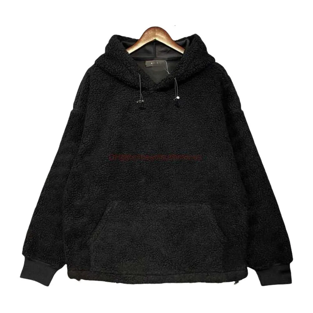 Amireshoodie designer toppkvalitet kvinnors hoodies tröjor kläder herrar vinter ny lamm fleece stekt gata lös slouchy chic plysch för män kvinnor