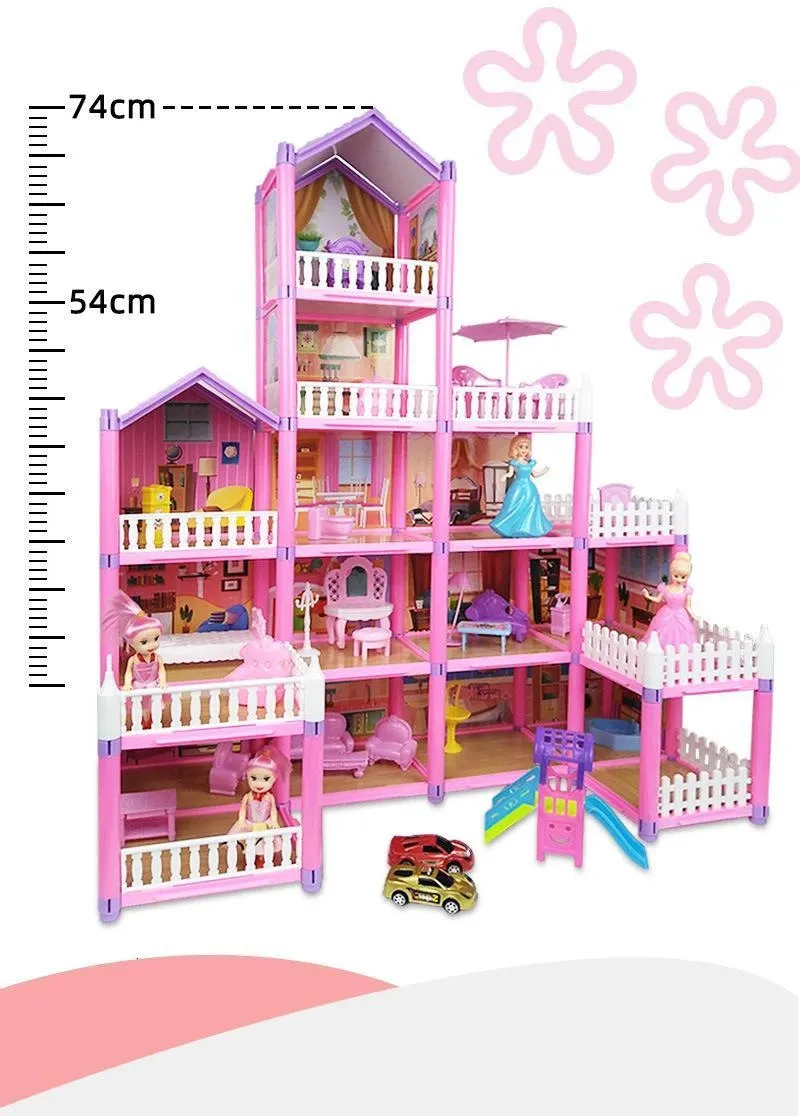 Princess Castle Dollhouse Set Simulation Play House For Girls With Accessories Bed And Furniture From Diao08 51.69 DHgate.Com