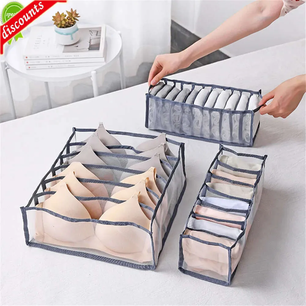 Upgrade Underwear Organizer Wardrobes Socks Bra Storage Box Drawer Closet Clothes Organizers Household Foldable Storage Divider Boxes