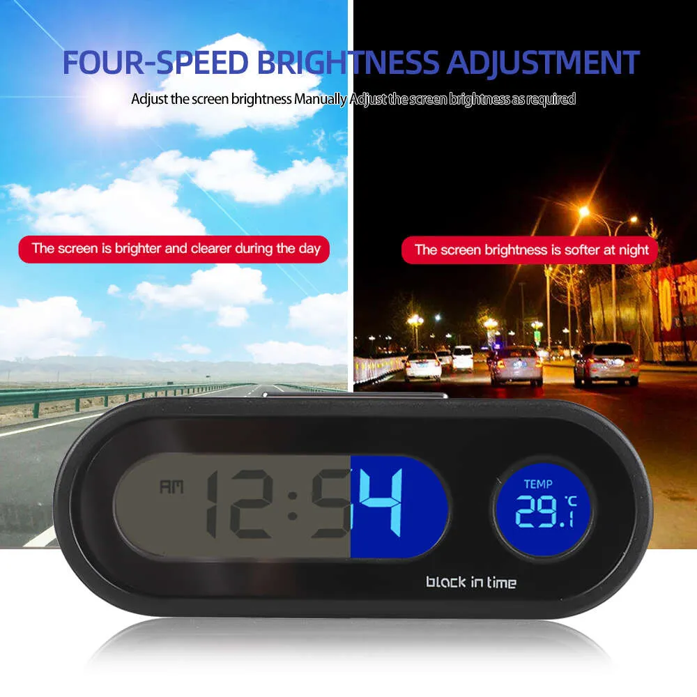 AutoClock Digital Thermometer LED Backlight, Voltage, Freeze Alert ...