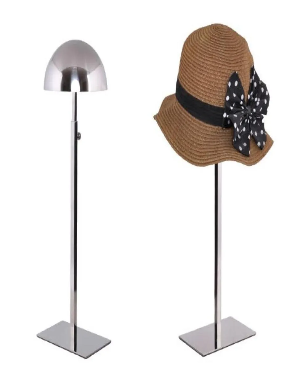 Présentoir de chapeau en acier inoxydable de haute qualité, présentoir réglable en métal pour hommes et femmes, postiche de perruque 039s holde1491464