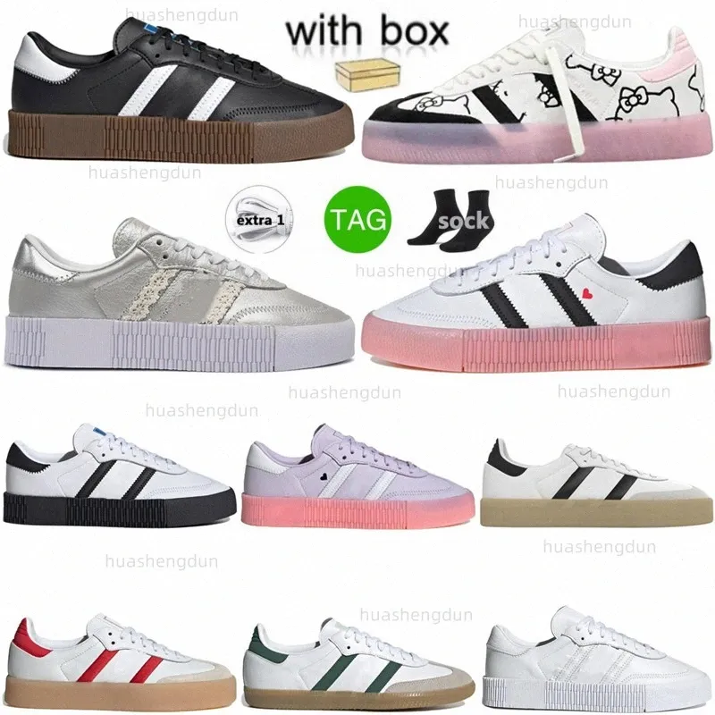 Sambarose Valentine Branco Preto Gum Cloud Branco Ouro Metálico originais rosa Homens Mulheres Sapatos Casuais