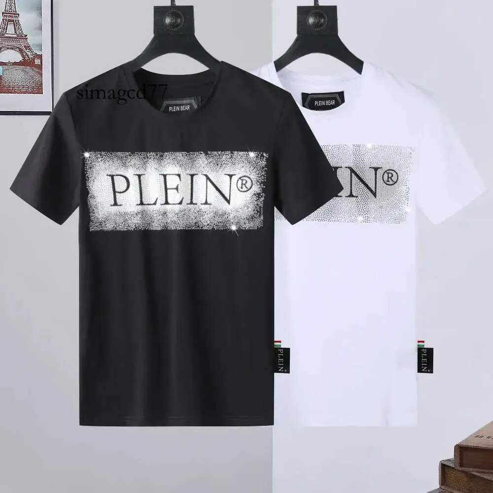 Designer Plain Designer Pleins T-shirt designer Homens CAMISA T Phillip Camisetas URSO Mens Philipps Marca Roupas Strass PP Crânio Homens T-SHIRT RODADA N 354
