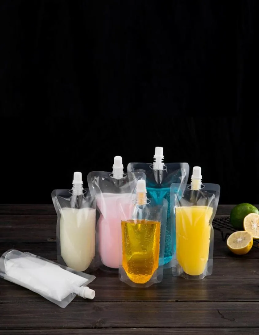 أكياس التعبئة والتغليف البيئية للشراب البلاستيكي 100 مل من أكياس صنب