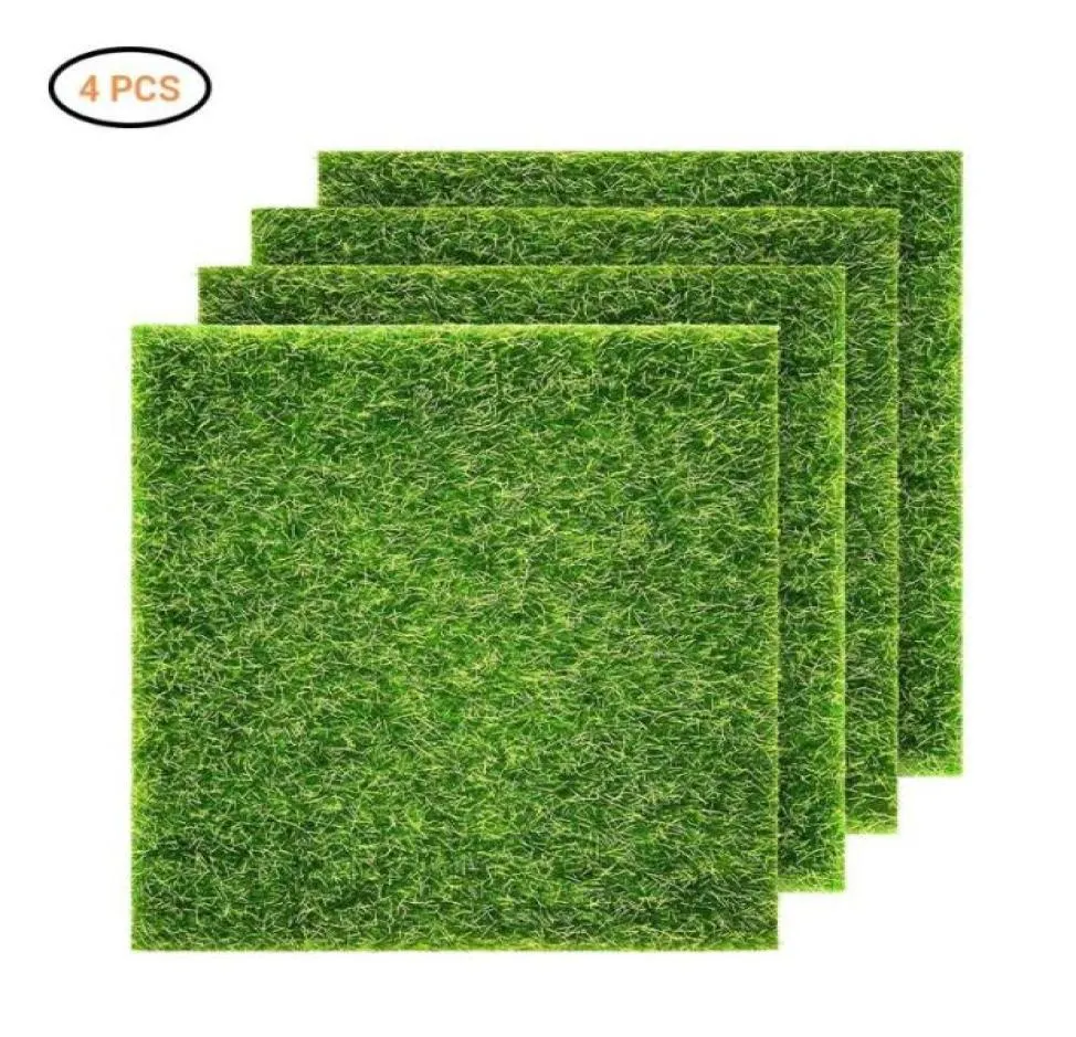 Konstgjorda växtvägg gräsmattor staket hem trädgård bakgrund dekor grön mattor gräs djungelfest levererar falsk matdekorativ fl4780517