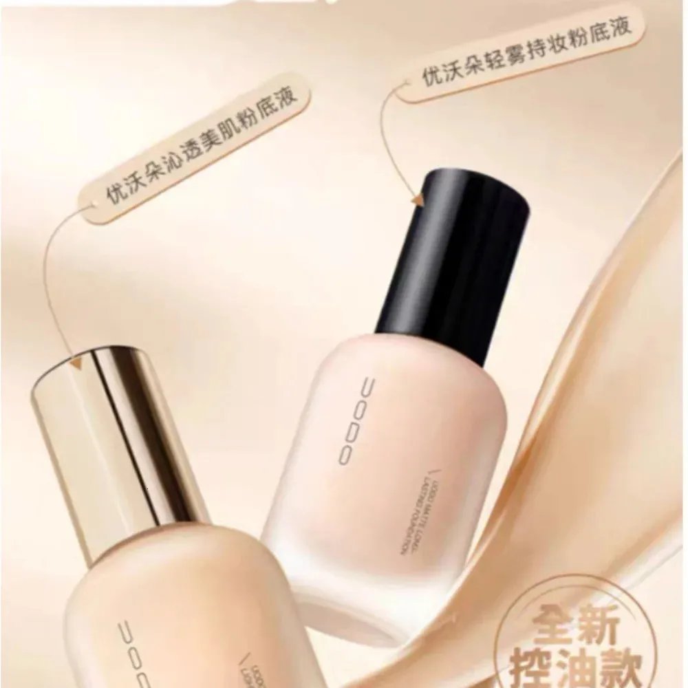 Foundation Uodo Makeup Foundation 30ml長持ちするコンシーラー保湿湿ったマットホワイトニング防水びびり韓国メイクアップコスメティクス231208