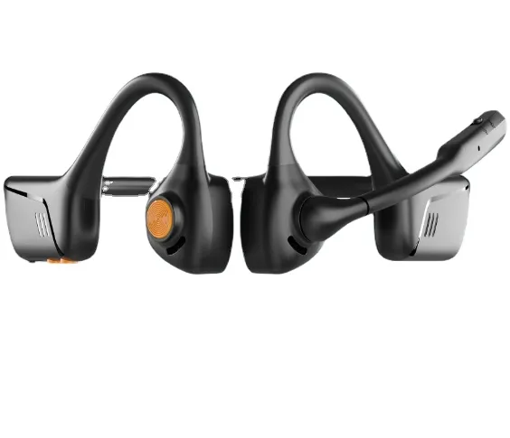 Casque Bluetooth à oreille ouverte avec microphone antibruit pour PC, ordinateur portable, téléphone. Écouteurs sans fil avec détection environnementale.