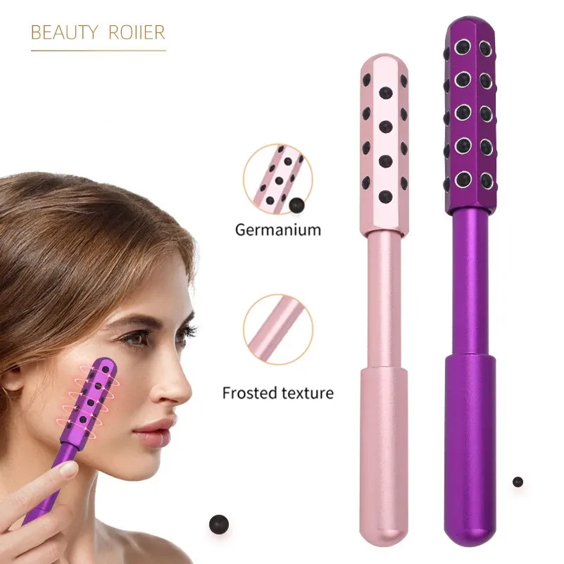 Face Care Devices Germanium Beauty Bar Massage Roller Lift Stick Anti Wrinkle Massager Skin tools 231208