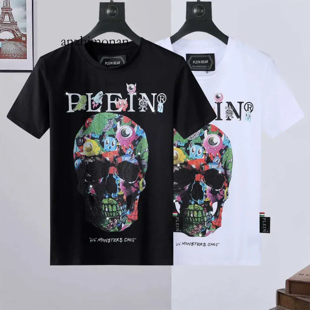 CHEMISE Hommes Designer T PLEIN designer Philipps BEAR Plain Phillip Mens T-shirt Pleins Designer T-shirts Marque Vêtements Strass PP Skulls Hommes T-SHIRT 860