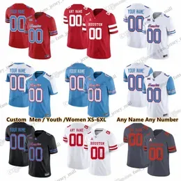 Custom NCAA  Cougars College Football Jerseys Clayton Tune Nathaniel Dell Jr. Brandon Campbell Donavan Mutin Andre Ware Donovan Smith Jack Freeman Ceaser