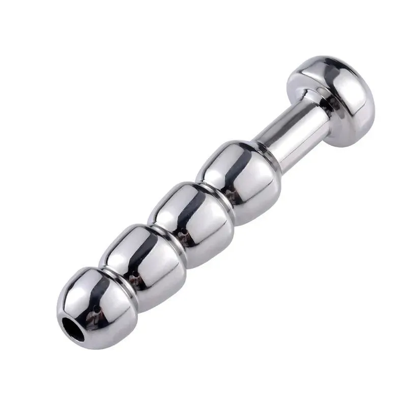 Male Chastity Device Stainless steel Penis Plug Urethral Tube Catheter Sounding Bead Stimulate Plug Urethra Stretching BDSM Sex To5040028