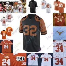 Football Jerseys Texas Longhorns Football Jersey NCAA College Jake Smith Colt McCoy Earl Campbell Connor Williams Thomas Orakpo Goodwin Huff