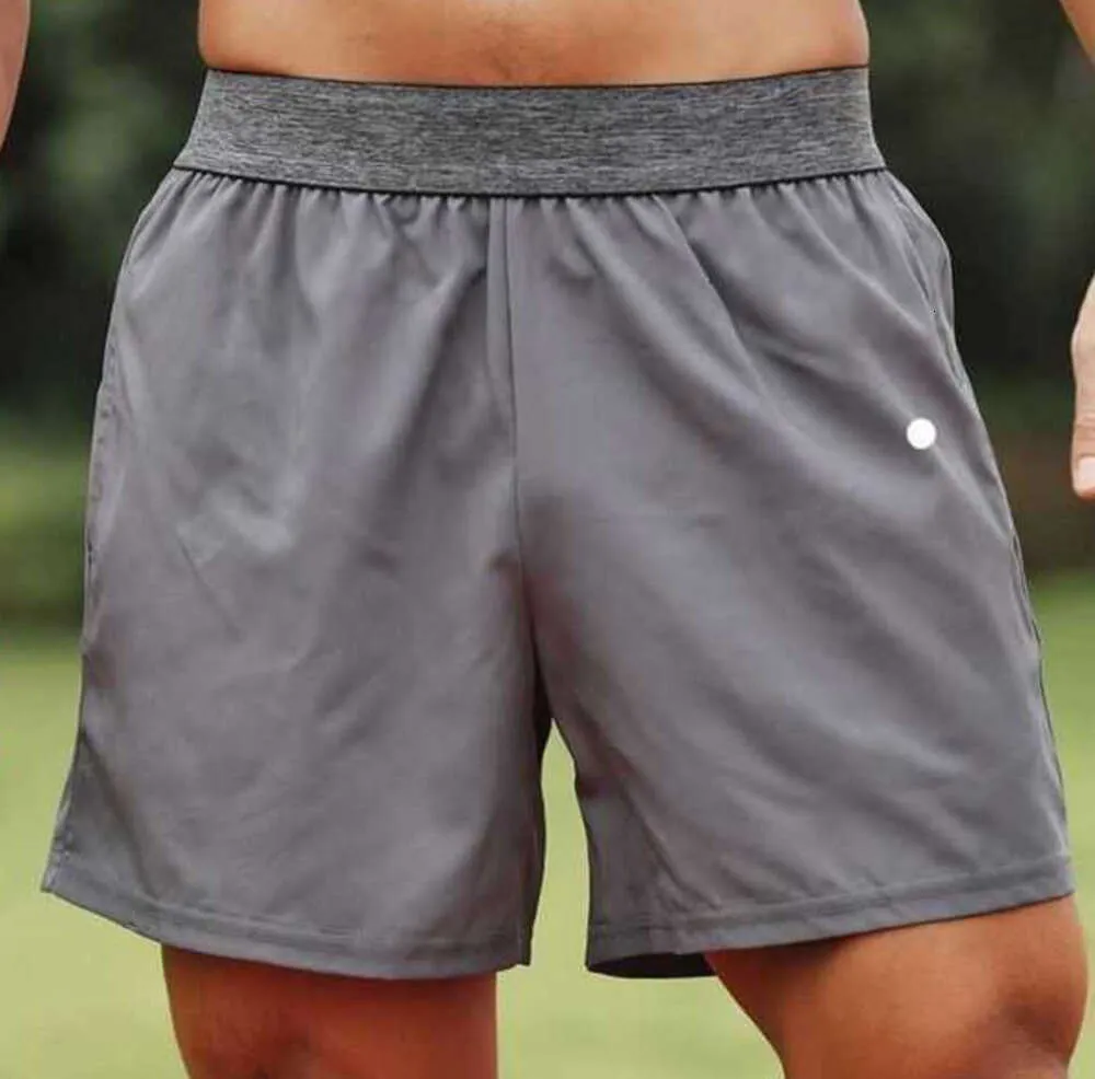 Lulus-pantalones cortos deportivos de Yoga para hombre, pantalón corto informal para correr, secado rápido, Color sólido, para Fitness al aire libre, Y122