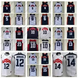 ''''JerseysBasketball 2012 Team USA Jersey Kevin 5  LeBron 6 James 12 Harden Russell 7 Westbrook Chris 13 Paul Deron 8 Williams Anthony 23 Davis