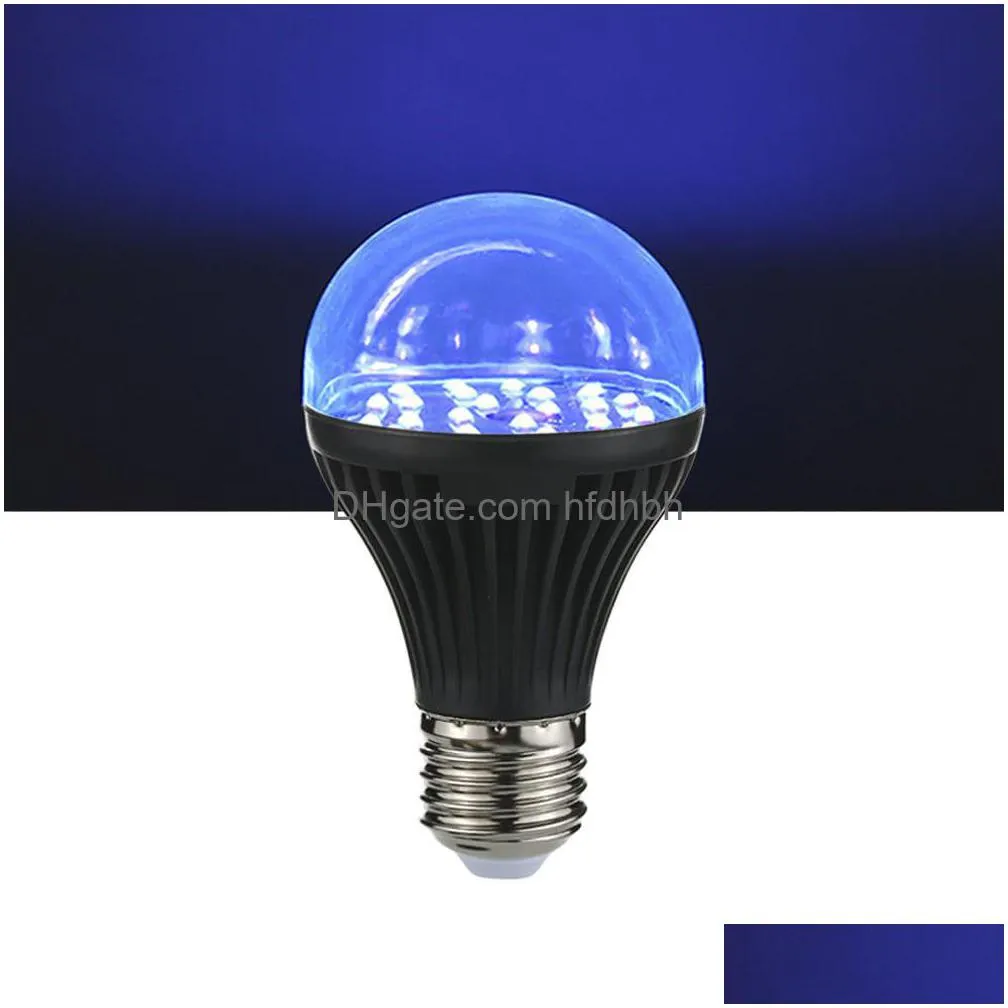 Outra iluminação LED 7W 25 LEDs luz UV Bb A19 Traviolet Blacklight com base de lâmpada E27 Drop Delivery Lights Holiday Dhbip