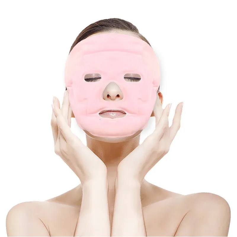 Gezicht Massager Magnetisch Ijs Gel Masker Anti Aging Rimpel Verwijderen Relax Kompres Koude Koeling Schoonheid Lift Huidverzorging Tool 231208